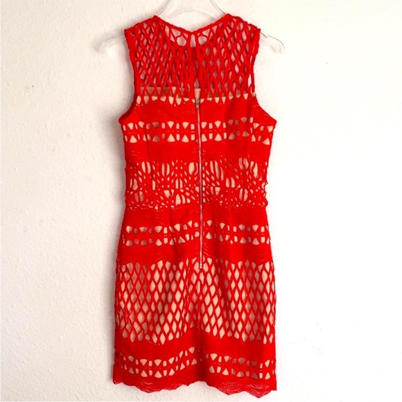 Endless Rose Guipure Lace Dress Chili NWT - Picture 4 of 12